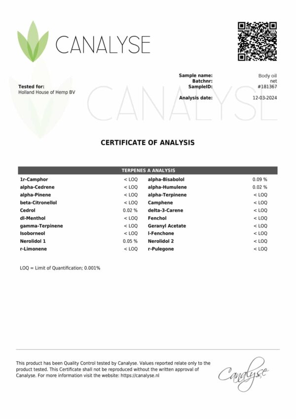 CBDA Body Oil (5%) - Image 2