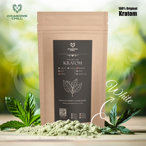 Premium White Borneo Kratom Leaf Powder